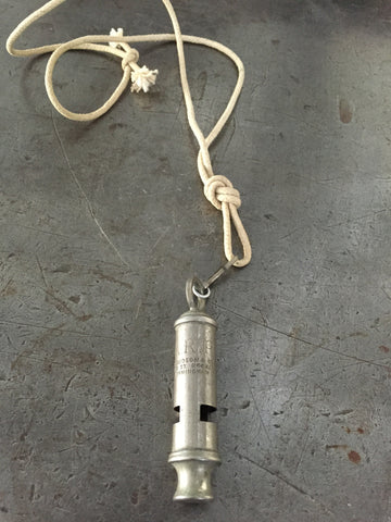 Vintage ARP Birmingham England Whistle Necklace
