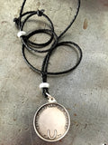 Vintage Sterling Silver Hallmarked Horse Medal Necklace
